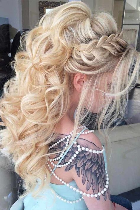 Half Up Half Down Tutorial, Braided Half Up Half Down Hair, Bridal Hair Half Up Half Down, Braid Half Up Half Down, Hairstyles Photos, Bridal Hair Half Up, Hair Half Up Half Down, Half Up Half Down Hair Prom, Wedding Hair Up