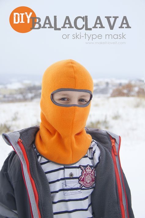 Balaclava Tutorial - SEWTORIAL Diy Balaclava Free Pattern, Balaclava Pattern Sewing, Diy Ski Mask, Balaclava Free Pattern, Balaclava Sewing Pattern, Diy Balaclava, Fabric Art Diy, Ski Masks, Fleece Projects