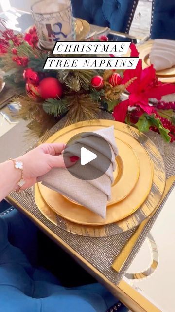 Genevieve LaMonaca on Instagram: "Christmas Tree Napkins 🎄 Follow @chefgenevieve #christmasdecor #holidaydecor" Somewhere In My Memory, Folding Socks, Christmas Tree Napkin Fold, Christmas Napkin Folding, Home Alone Christmas, Future Inspiration, Christmas Tree Napkins, Carol Of The Bells, My Memory