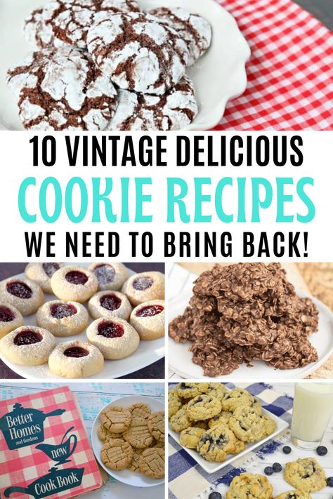 Vintage Cookies Recipes, Old School Cookies, Imperial Margarine Cookies, Classic Cookie Recipes, Old School Christmas Cookies, 1920s Cookies, Traditional Cookie Recipes, Vintage Baking Recipes, 1950s Desserts