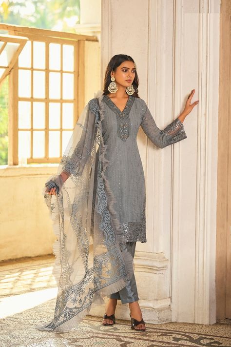 #salwarkameez #shalwarkameez #salwarsuit #salwar #indiansalwarkameez #pakistanikameez #salwarset #indiansalwarsuit #indiansalwar #giftforher #girlssalwarkameez #girlsalwarkameez #pinksalwarkameez #whitesalwar #silksalwarkameez #designersalwarsuit #womensuits #suitforwomen #weddingsuit #designersuit #punjabisuit #palazzosuit #pakistanisuits #suitforwomen #casualsalwarkameez #longdress #partyweardress #womenclothing #Bridesmaiddress #anarkalisuit #gownforwomen #personalizedgifts #plussizesalwar Grey Salwar Suit, Celana Fashion, Eid Dresses, Pakistani Salwar Kameez, Designer Salwar Suits, Salwar Kameez Designs, Traditional Attire, Pakistani Designers, Pakistani Suits