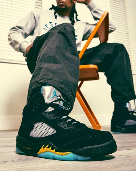 Jordan 5 Aqua Outfit, Air Jordan 5 Retro Outfits, Air Jordan 5 Outfit, Jordan 5 Outfit Men, Jordan 5 Aqua, Jordan 5 Outfit, Korean Outfits Men, Aqua Outfit, Jordan Collection