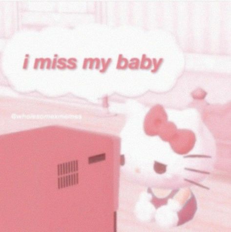 Pink Lovecore, Buckwheat Flower, I Miss You Cute, Miss You Images, Love You Like Crazy, Silly Love, Hello Kitty Images, Baby Memes, Iphone App Layout