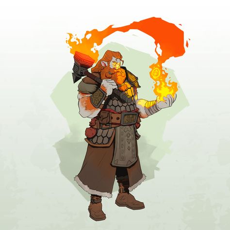 Forge Domain Cleric, D&d Cleric, Cleric Rpg, Forge Cleric, Rune Knight, D D Character Ideas, Fantasy Heroes, Dungeons And Dragons Characters, Dnd Art