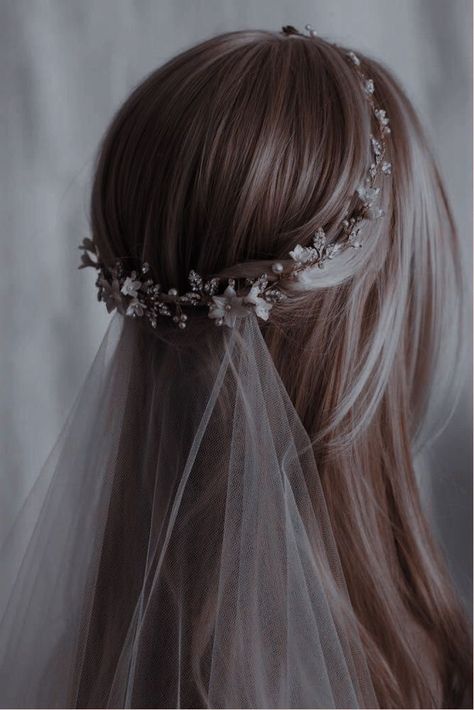 Wedding Hairstyles No Veil, Vails Wedding Long Simple, Chealse Boot, Bride Hairstyles With Veil, Country Core, Toby Cavanaugh, Hairstyles With Veil, Wedding Tiara Veil, Ezra Fitz