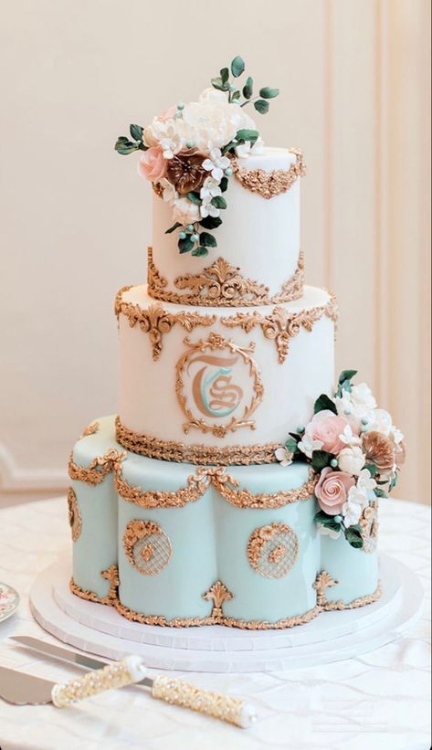 Bridgerton Cakes Ideas, Regency Cake, Bridgerton Cake, Henna Cake Designs, Henna Cake, French Baby Shower, Bridgerton Party, Bridgerton Wedding, Cd Idea