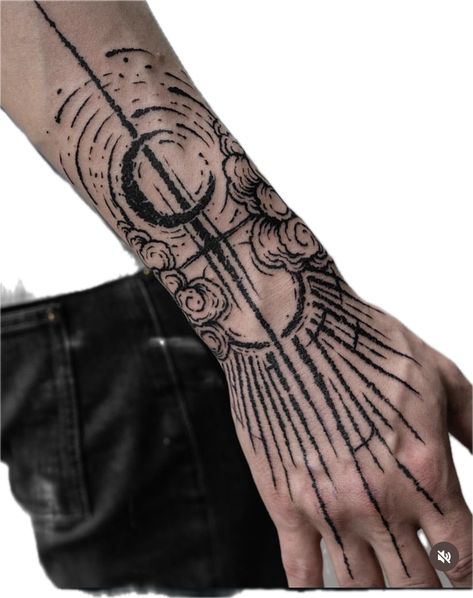 Gothic Full Sleeve Tattoos, Mystical Arm Sleeve Tattoo, Lovecraftian Tattoo Ideas, Ritualistic Tattoo, Sorcerer Tattoo, Upper Knee Tattoo Men, Necromancer Tattoo, Mythological Tattoo, Occult Tattoos