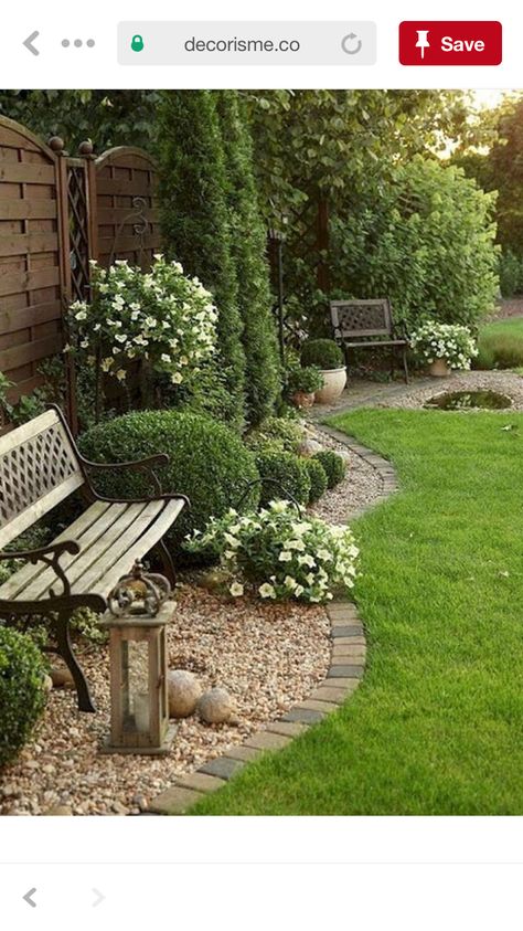 Really need to do something like this. Porch Landscaping, Courtyard Landscaping, Small Front Yard Landscaping, Rock Garden Landscaping, Landscape Designs, Have Inspiration, The Secret Garden, Front Yard Garden, Front Yard Landscaping Design