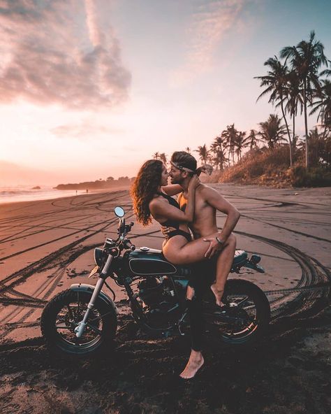 Couple Travel, With My Love, Biker Life, Bali Travel, Camping Life, Beautiful Couple, Travel Couple, Cute Couple Pictures, Dirt Bike