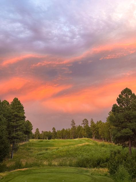 golf course, summer, sunset, trees Golf Course Sunset, Sunset Picnic, Country Nature, Sunset Trees, Summer Sunset, Golf Course, Golf Courses, Vision Board, Trees