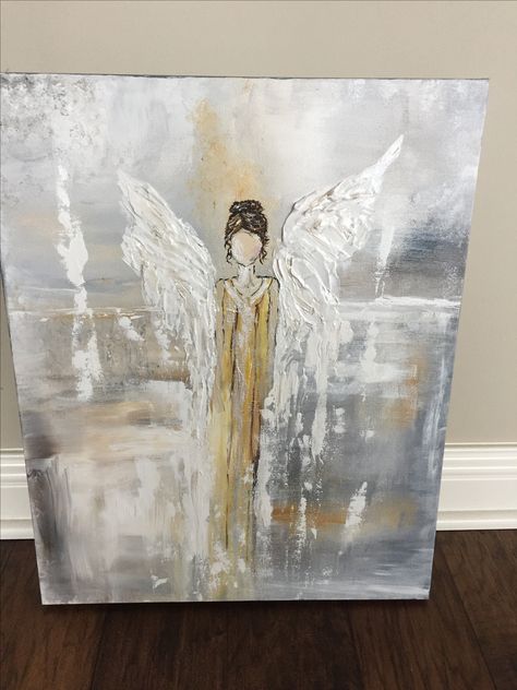 Heal Angel in Acrylic by Donna Johnson Rustic Painting Palette Painting Rustic Angel Painting, Acrylic Angel Painting, Memorial Painting, Palette Painting, Rustic Painting, Rustic Photography, Rustic Logo, Healing Angels, Painting Palette