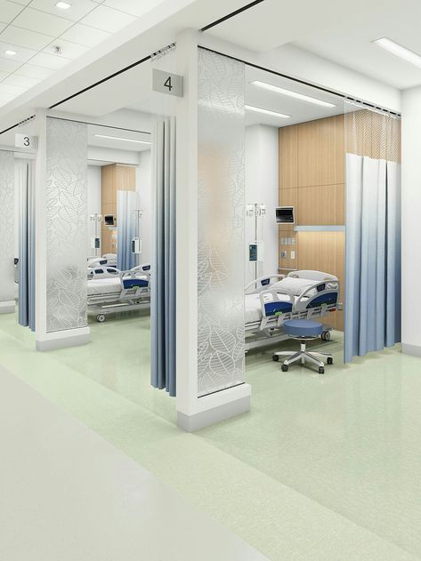 Hospital Ward, Healthcare Interior Design, Modern Hospital, Luxury Vinyl Planks, Florida House Plans, Hospital Logo, Commercial Design Exterior, Medical Hospital, Nurses Station