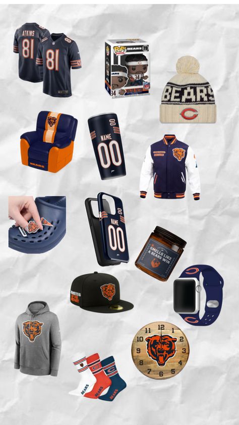 Looking for the perfect gift for your football-loving brother? Our Chicago Bears NFL football gift ideas are perfect for any true Bears fan! From custom jerseys to personalized accessories, these gifts can be tailored with his name and favorite player’s number. Whether it’s for his birthday, Christmas, or just to show your love, these thoughtful gifts will help him show off his Bears pride all season long. Make his day extra special with a custom Bears gift he’ll cherish! Gift Ideas For Brother, Football Gift Ideas, Bear Pride, Football Gift, Gifts For Football Fans, Personalized Accessories, Football Gifts, Custom Jerseys, Gifts For Brother