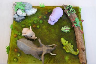 Jungle Animals Preschool, Jungle Theme Activities, Rumble In The Jungle, African Savannah, Sensory Boxes, Central Africa, Outdoor Activities For Kids, Animal Habitats, Sensory Bin