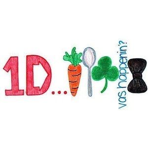 It's about one direction the carrot stands for Louis because he like carrots, the spoon stands for Liam because he's scared of spoons, the 3 leaf clover stands for Niall because he's Irish, the vas happenin? Stands for zany because he's the one who made that up ,and the black bow stands for Harry because he likes to dress up and by dress up I mean like he adds a bow to his outfit. One Direction Fotos, One Direction Fan Art, Four One Direction, One Direction Drawings, One Direction Art, Direction Quotes, One Direction Wallpaper, One Direction Quotes, One Direction Photos