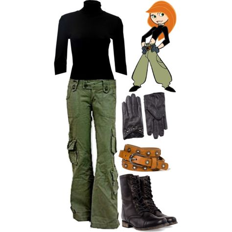 Kim Possible by merahzinnia on Polyvore featuring Splendid, Steve Madden, Morgan & Taylor and Forever 21 Disney Characters Cosplay, Cartoon Cosplay Ideas, Kim Possible Makeup Look, Disney Characters Outfits, Cartoon Characters Outfits, Cartoon Costume Ideas, Cartoon Inspired Outfits, Comicon Outfit, Cartoon Characters Costumes Ideas