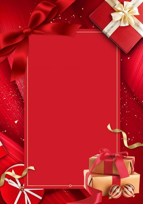 Red Gift Box Gift Box Festival Christmas Gift Background, Happy Holidays Greetings, Christmas Background Images, Screen Wallpapers, Merry Christmas Background, Red Gift Box, Happy Birthday Posters, Christmas Balls Decorations, Festival Background