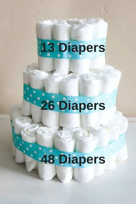 Perlengkapan Bayi Diy, Diaper Cakes Tutorial, Diaper Cake Instructions, Diy Diaper Cake, Idee Babyshower, Baby Shower Baskets, Diy Baby Shower Decorations, Diaper Cake Boy