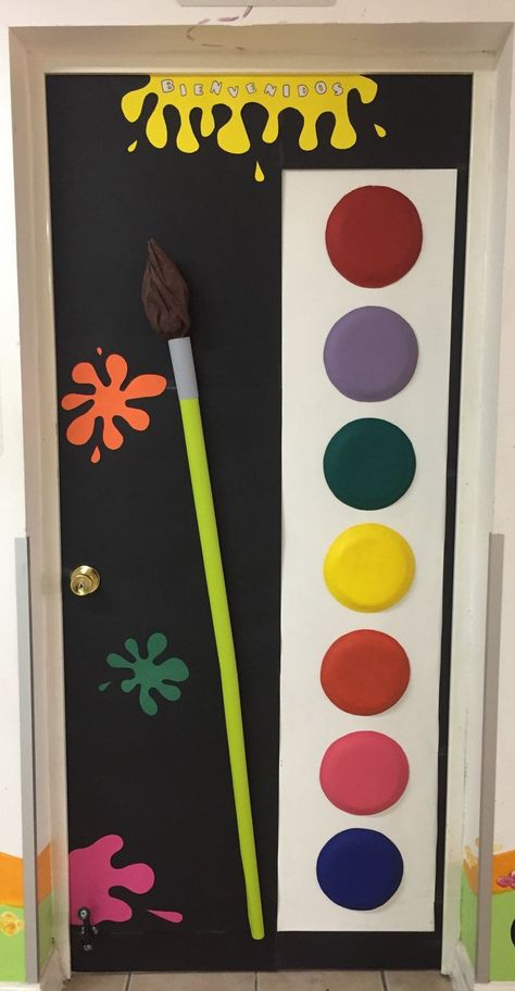 Art Class Decorations, Art Room Doors, Cool School, School Door Decorations, Preschool Classroom Decor, Vbs Themes, Art Classroom Decor, School Doors, Vbs Crafts