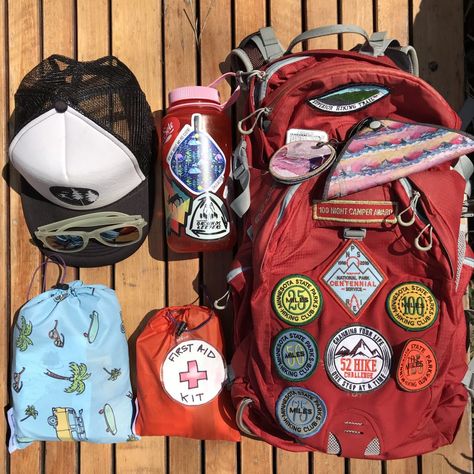 Granola Backpack, Train For Hiking, Walking Fits, Adventure Equipment, Salty Granola, Summer Packing List, Outdoor Hobbies, Summer Camp Aesthetic, Backpack Inspiration