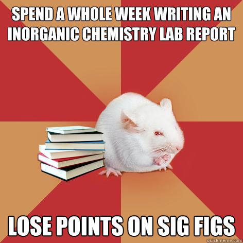 Sig figs, they are just that important Zoology Major, Chemistry Major, Biology Memes, Chemistry Puns, Clinical Laboratory, Science Cartoons, Science Major, Science Board, Lab Science