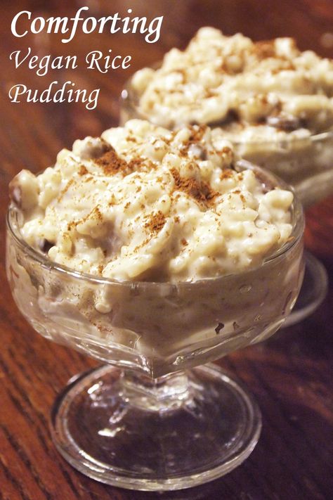 Comforting Vegan Rice Pudding Recipe - Go Dairy Free Rice Pudding Vegan, Rice Pudding Recipe Easy, Vegan Rice Pudding, Easy Rice Pudding, Dairy Free Pudding, Pudding Desserts Recipes, Rice Pudding Recipes, Rice Pudding Recipe, Vegan Rice