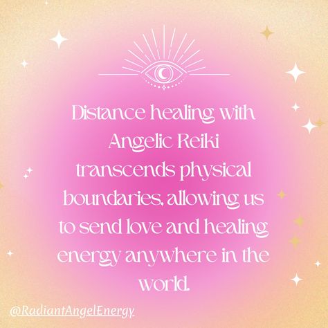 Distance Healing with Angelic Reiki "Distance is no barrier to Angelic Reiki's healing energy. Practice sending Reiki across time and space, connecting heart to heart, soul to soul. 🌌❤️" Quote: "Distance healing with Angelic Reiki transcends physical boundaries, allowing us to send love and healing energy anywhere in the world." - Unknown *****If you are interested in experiencing Angelic Reiki or wish to learn the practice then please comment or message me direct***** #DistanceHealing #R... Physical Boundaries, Angelic Reiki, Distance Healing, Love And Healing, Connected Hearts, Archangel Metatron, Oracle Card Reading, Send Love, Reiki Practitioner