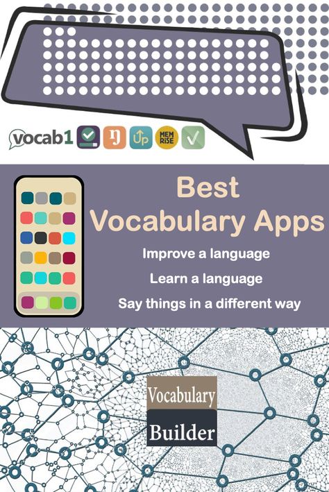 What are the best vocabulary apps for iOS & Android? List of the best apps.  Learn a language. Improve a language. Improve your vocabulary. Say things in a different way and from a different perspective. Everyone can benefit from an improved vocabulary be it for verbal or written communication. #languagelearning #vocabularyapps #vocabulary #learning Apps To Improve Vocabulary, Improving Vocabulary Adults, Apps To Improve English, Vocabulary Websites, How To Improve Vocabulary, Vocabulary Apps, Technology Vocabulary, Reading Lounge, Best Learning Apps