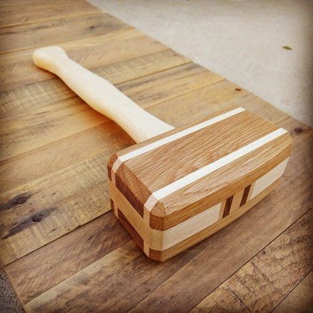 Wood Mallet Handmade, Woodworking Mallet, Thor Mjolnir, Wooden Tools, Wooden Mallet, Thor Hammer, Woodworking Inspiration, Woodworking Hand Tools, Wood Joinery