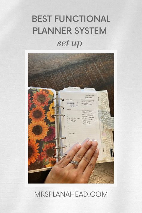 Personal rings planner system set up Ring Planner Setup, Productive Planner, Planner Monthly Layout, Planner System, Ring Planner, Planner Setup, Functional Planner, Small Business Planner, Weekly Planner Template