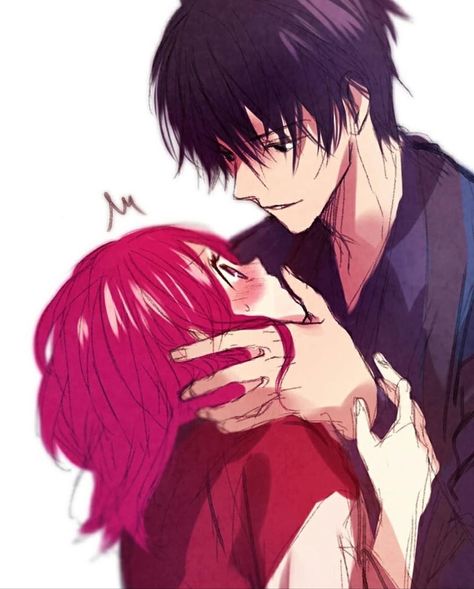 #akatsuki_no_yona #yonaxhak #kiss #lips #best_anime_couple #cuddles #anime_ships #manga #gif #confession #waifu #shy Anime Kiss Reference, Cuddles Anime, Hak Akatsuki No Yona, Yona X Hak, Manga Gif, Blonde Anime Characters, Kissing Poses, Teacher Comics, Kiss Meme