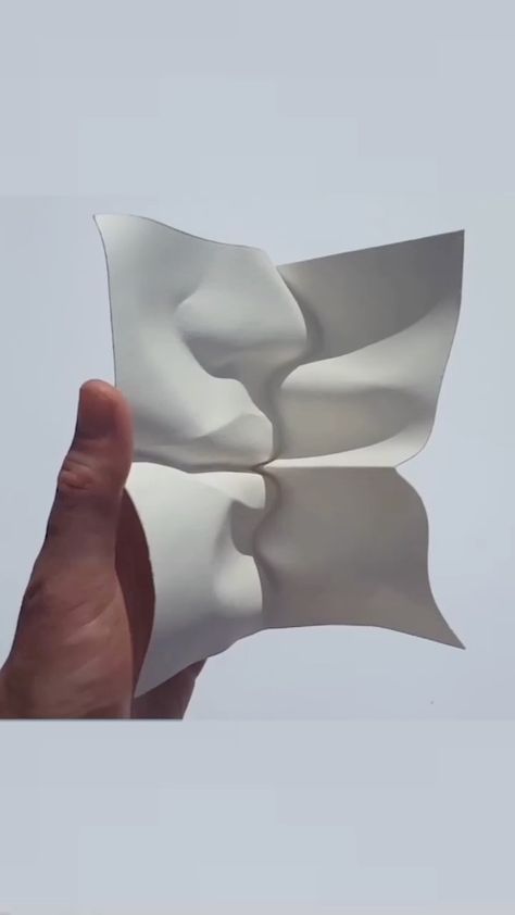 #wetfold #wetfolding #wetfoldingorigami #paperfold #paperart #papersculpture #sculpture #paperportrait #portrait #paperface #sculpture #origami #origamiportrait #origamivideo #sculpturevideo #pollyverity #polyscene #tutorial #arttutorial #sculpturetutorial #archeswatercolourpaper #watercolourpaper #art #artist #artwork #sculptor #paperart #unique #creative #kiss Standing Sculpture, Free Standing Sculpture, Origami Videos, Piece Of Paper, Banner Background, Paper Sculpture, Artist Artwork, A Face, Sculptor