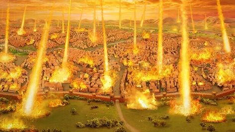 God’s Destruction of Sodom (Gen 18:26) And Jehovah said, If I find in Sodom fifty righteous within the city, then I will spare all the place for their sakes. (Gen 18:29) And he spoke to him yet again, and said, Peradventure there shall be forty found there. And he said, I will not do it. #believeinGod #Christianlife #prayer #Testimonies Sodom And Gomorrah, Jesus Scriptures, Jesus Second Coming, Bible Stories For Kids, Bible Images, Christian Artwork, Bible Pictures, Prophetic Art, Jesus Pictures