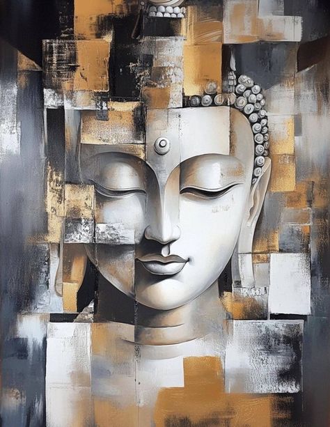 Zen Buddha, Canvas Art Painting Acrylic, Surealism Art, Art Buddha, Buddha Artwork, Buddha Wall Art, Buddha Art Painting, Mughal Paintings, Buddha Zen