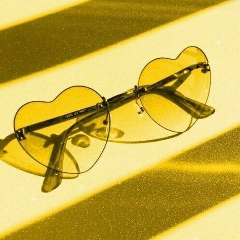 Sunglasses Aesthetic, Yellow Aesthetic, Image Search, The Sun, Pastel, Sun, Sunglasses, Yellow, White