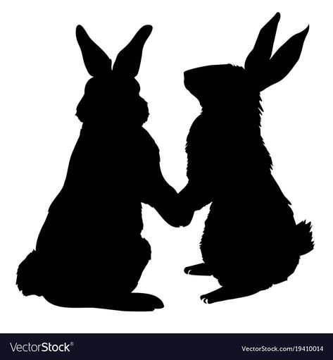 Rabbit Sillouhette, Black Rabbit Art, Poetry Photography, Rabbit Silhouette, Bunny Silhouette, Fall Arts And Crafts, Holiday Crafts Diy, Vintage Rabbit, Silhouette Images