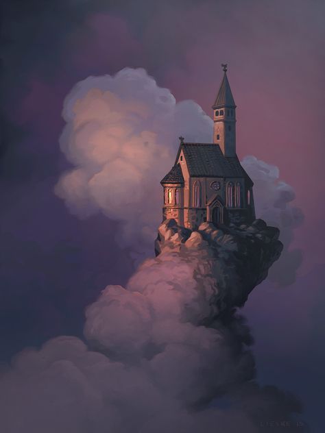 Best Sketches, Sky Castle, Basic Art, Sunset Canvas Painting, Castle Painting, Bangunan Minecraft, Art For Beginners, Trending Ideas, Drawings Ideas