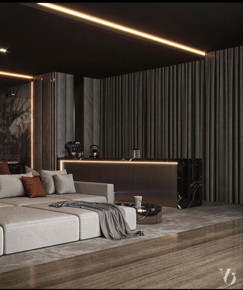 Modern Theater Room, Budget Aesthetic, Cinema Interior, Cinema Room Design, Penthouse Decor, Home Decor Living Room Ideas, Cortina Boho, Home Theater Room Design, Budget Home Decor