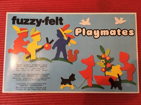 Fuzzy felts 1970s toys Baby Boomers Memories, 80’s Toys, 1970s Toys, Fuzzy Felt, Drawing Toys, Childhood Memories 70s, Olden Days, Nostalgic Toys, Golden Oldies