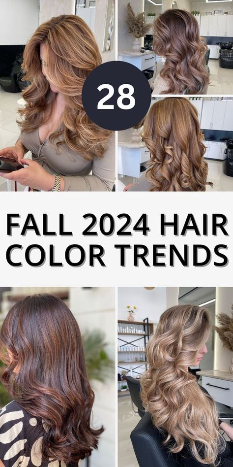 28 Stunning Fall 2024 Hair Color Trends to Transform Your Look - divagaze.com Fall Hair Trends For Brunettes, Hair Colour Long Hair Color Trends, Fall Hair From Blonde To Brunette, Hair Color Trend Fall 2024, 2024 Fall Brunette Hair, Summer/fall Hair Color, New Fall Hair Colors 2024, All Over Fall Hair Color, Hair Colour Trends Autumn 2024