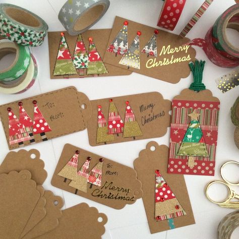 Christmas Tags Handmade, Xmas Gift Tags, Christmas Gift Tags Diy, Christmas Gift Tags Handmade, Xmas Tags, Christmas Sentiments, Gift Tags Diy, Red Foil, Holiday Tags