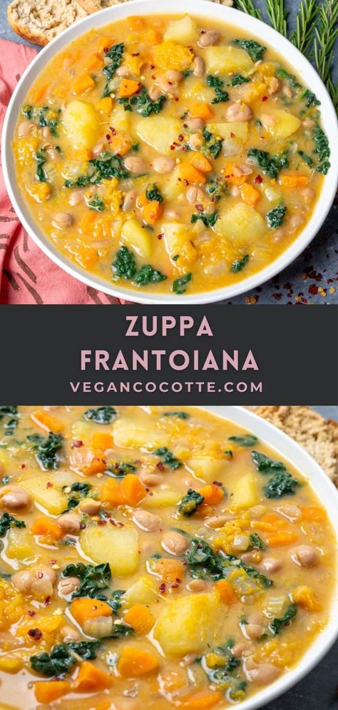 Zuppa Frantoiana (Bean and Vegetable Soup) Hungarian Vegetable Soup, Tuscany Bean Soup, Plant Based Bean Soup, Vegan Northern Bean Recipes, 16 Bean Soup Recipe Vegetarian, Soup With Arugula, Summer Bean Soup, Italian Bean Soup Recipes, Garbanzo Bean Soup Recipes