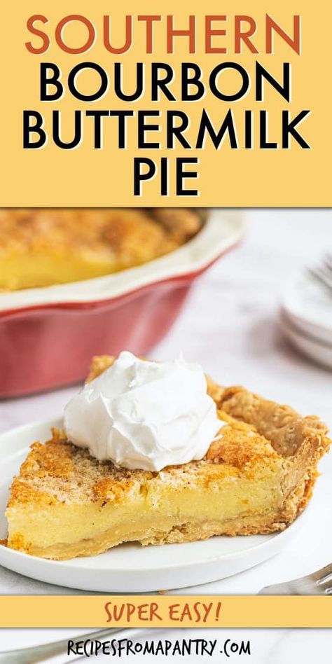 Bourbon Buttermilk Pie, Southern Pies Recipes, Everyday Desserts, Southern Buttermilk Pie, Buttermilk Pie Recipe, Southern Food Recipes, Sunday Dinner Ideas, Buttermilk Pie, Soul Food Recipes