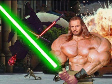 Gym Funny, Qui Gon, Prequel Memes, Cringe Meme, Make Your Day Better, Star Wars Jokes, May The 4th Be With You, Pewdiepie, Funny Meme