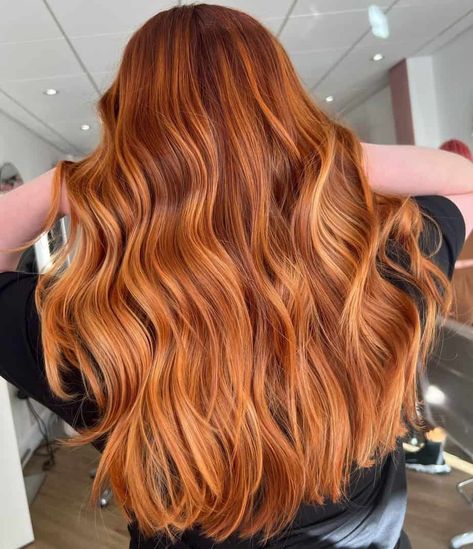 Copper Balayage Hair, Ginger Blonde Hair, Light Copper Hair, Balayage Hair Ideas, Red Balayage Hair, Copper Balayage, Icy Blonde Hair, Red Hair Inspo, Blond Balayage