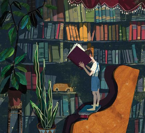 You know the feeling when you see an image so appealing to your senses right then and there that you just want to climb inside? That's… Victoria Semykina, Library Posters, Summer Illustration, Book Posters, Art Et Illustration, Children Book, Childrens Illustrations, Book Illustrations, Editorial Illustration