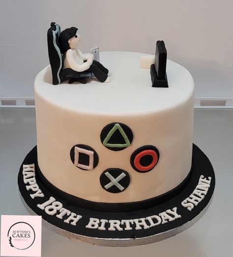 Cakes For Gamers, Boys 16th Birthday Cake, Boys Bday Cakes, Gaming Cake, Playstation Cake, Men Cakes, Xbox Cake, Army Cake, Birthday Cake For Husband