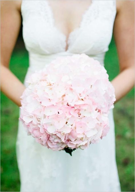 Pink Hydrangea Bouquet, Bridal Bouquet Green, Hydrangea Bridal Bouquet, Hydrangea Bouquet Wedding, Wedding Flowers Hydrangea, Wedding Bouquets Pink, Hydrangea Bouquet, Hydrangeas Wedding, Pink Bride