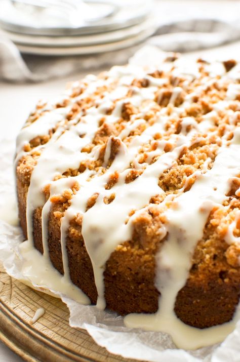 Carrot Coffee Cake, Coffee Cake With Cream Cheese, Breakfast Cake Recipes, Breakfast Baking, Gluten Free Baking Mix, Rolls Homemade, The View From Great Island, Easy Easter Desserts, Pretty Desserts