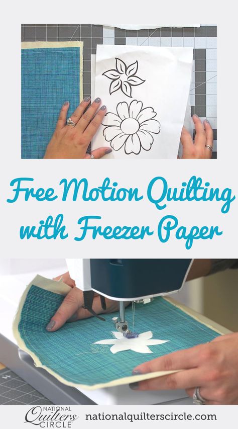 Free Motion Quilting With Freezer Paper, Using Freezer Paper For Quilting, Snowflake Free Motion Quilting, Free Motion Quilting Patterns Ideas, Quilting Motifs Easy, Free Motion Quilting On Domestic Machine, Quilting Rulers Free Motion, Free Motion Quilting Designs Easy, Free Motion Quilting Ideas